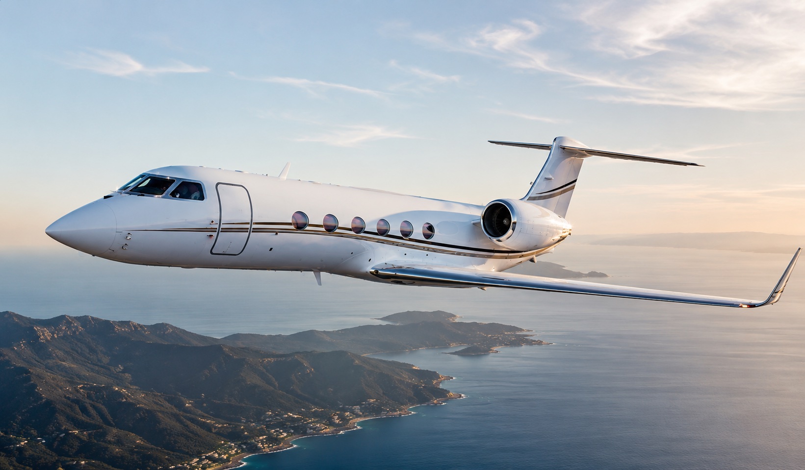 Managed Gulfstream G450 in flight