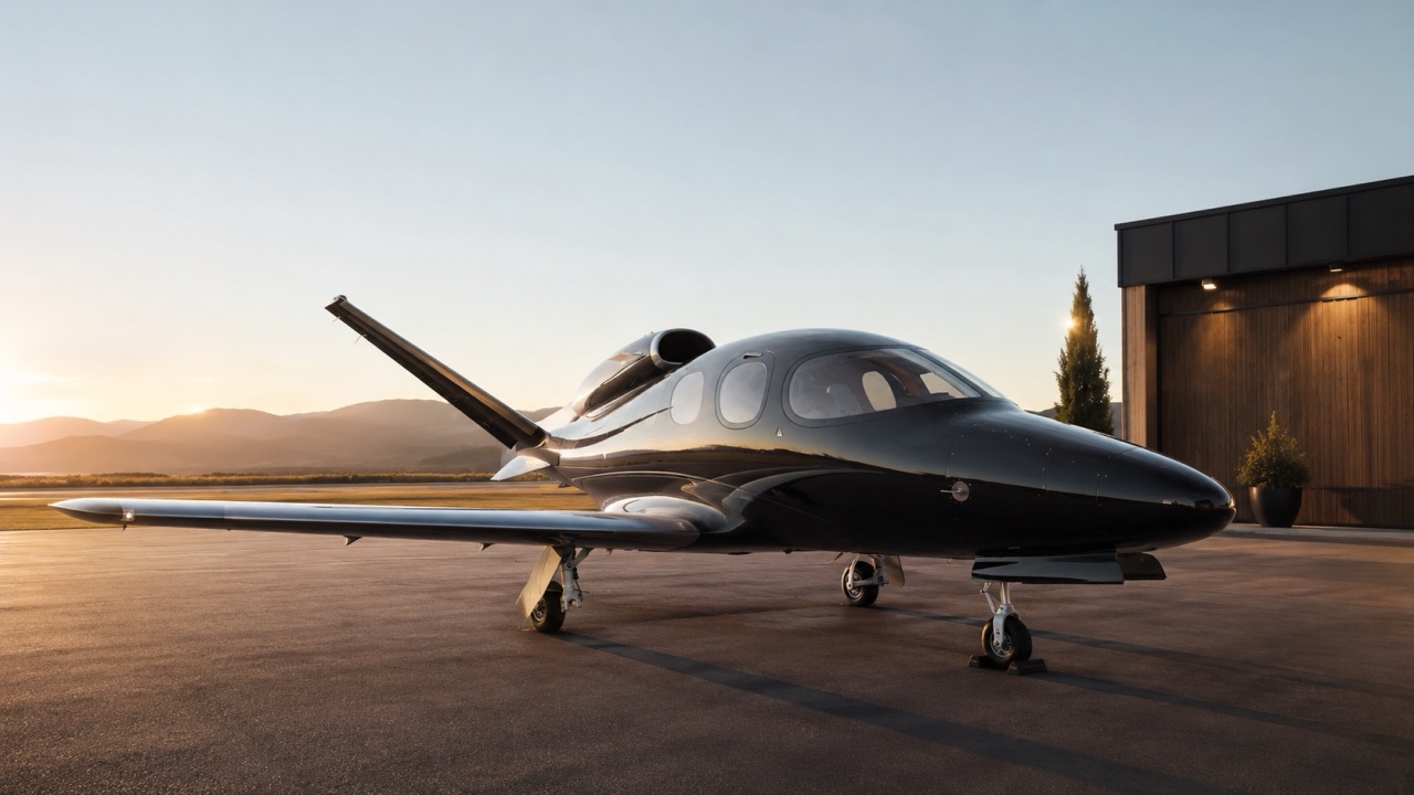 Cirrus Vision Jet on the ramp